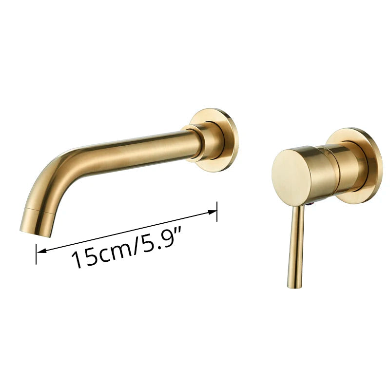 Robinet de salle de bain mural – Design élégant, plusieurs finitions