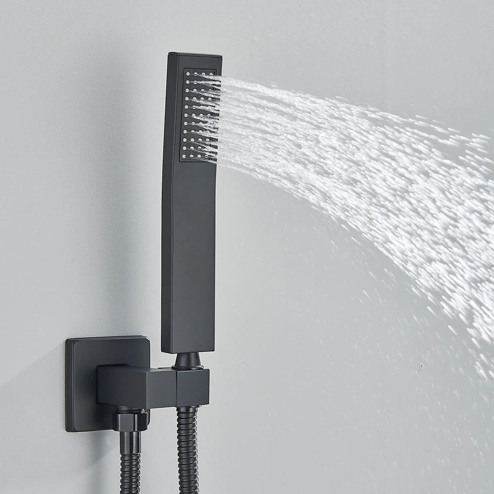 Colonne de Douche Encastrable Luxe LED – Pluie & Cascade, Douchette