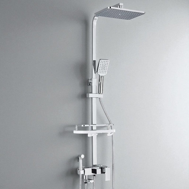 Colonne de Douche Design Noir & Chrome – Pluie Relaxante