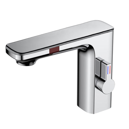Robinet de salle de bain intelligent sans contact – capteur infrarouge & affichage digital