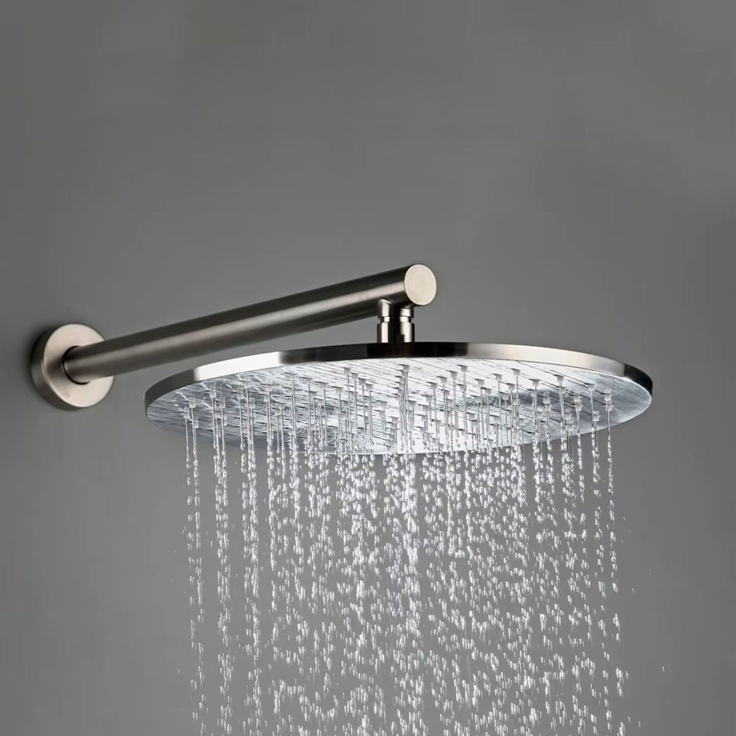 Colonne de Douche Encastrable Ronde – Pluie & Douchette (Noir, Inox brossé, Rose gold, Or brossé)