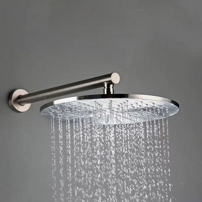 Colonne de Douche Encastrable Ronde – Pluie & Douchette (Noir, Inox brossé, Rose gold, Or brossé)