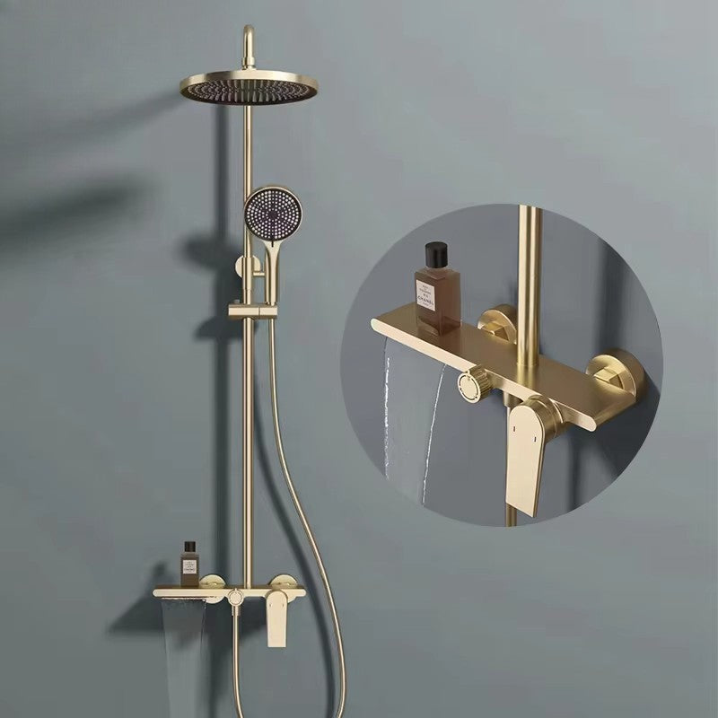 Colonne de Douche thermostatique Premium Brossé – Système 3 Voies