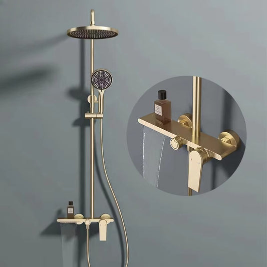 Colonne de Douche thermostatique Premium Brossé – Système 3 Voies