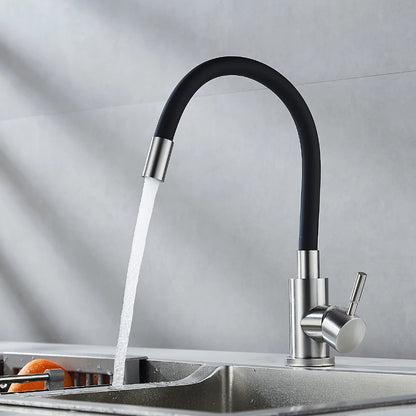 Robinet de Cuisine – Mitigeur à Bec Flexible 360° en Acier Inoxydable
