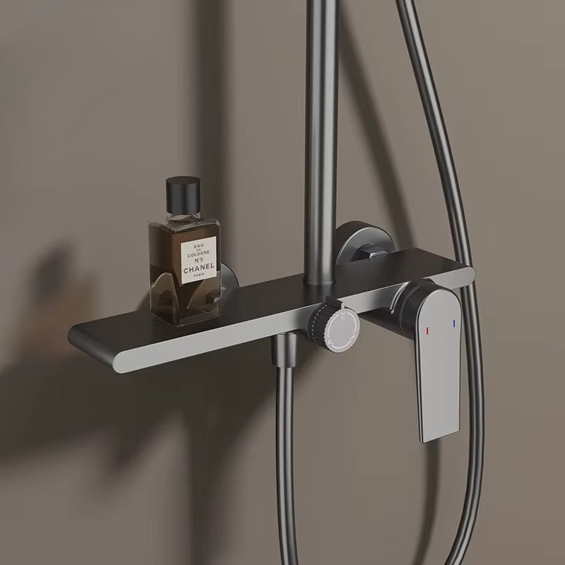 Colonne de Douche thermostatique Premium Brossé – Système 3 Voies