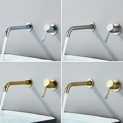 Robinet de salle de bain mural – Design élégant, plusieurs finitions