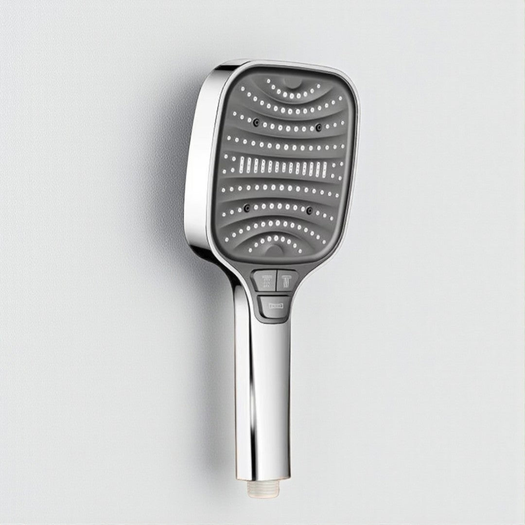 Pommeau de douche anti-calcaire – Haute pression & économie d’eau, 7 modes (bouton Stop)