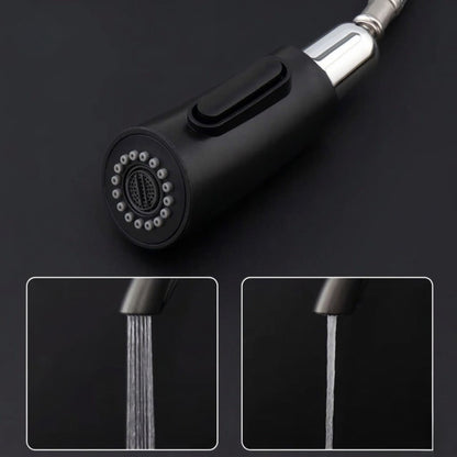 Robinet de Cuisine Extractible 360° – Douchette 2 Jets – Chrome, Noir, Gris métallisé