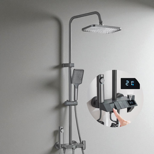 Colonne de douche moderne – affichage digital  & mitigeur mécanique
