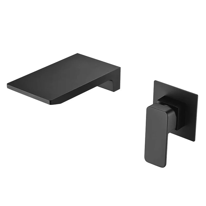 Robinet de salle de bain mural cascade en laiton – Fluens™