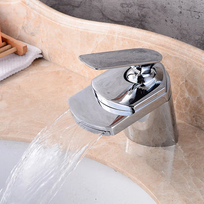 Robinet de salle de bain cascade en laiton – finition premium