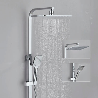 Colonne de Douche Thermostatique avec Affichage Digital – Douche Pluie (Noir / Chrome)