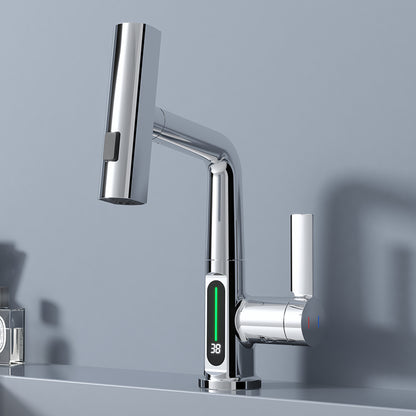 Robinet de Cuisine à Affichage Digital – Douchette Extractible 3 Jets, Pivot 360°