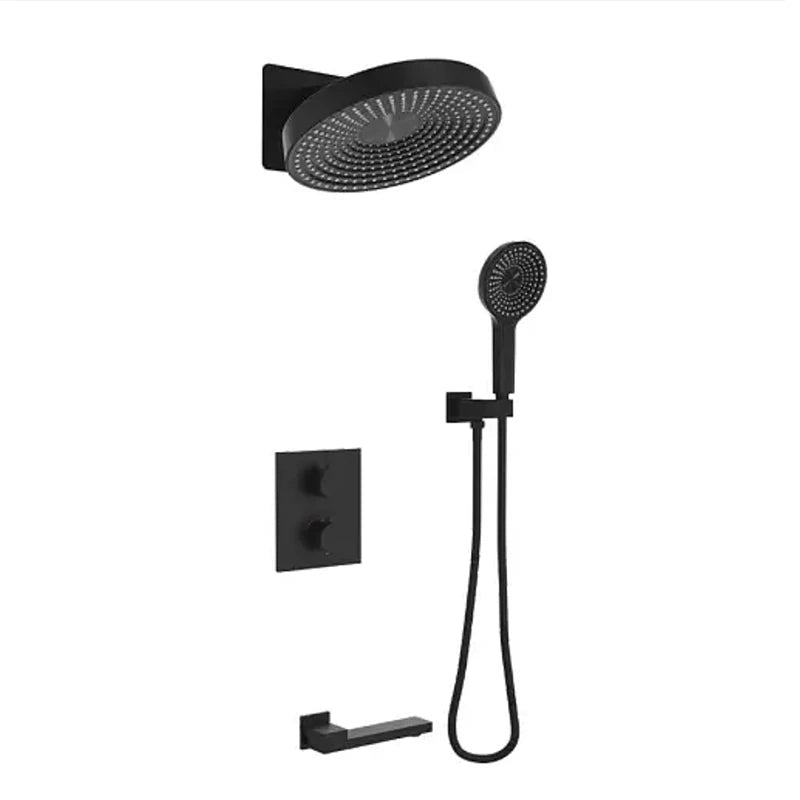 Colonne de Douche Encastrable Thermostatique – Pluie & Cascade
