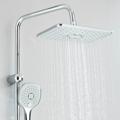 Colonne de Douche Pluie Noir Mat & Chrome – Ensemble Douche avec Douchette