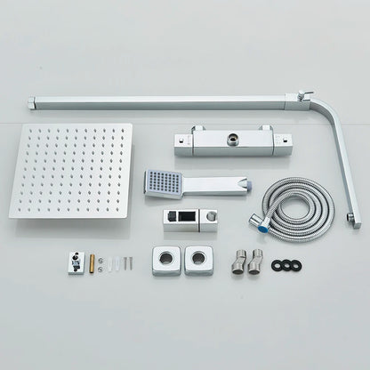 Colonne de Douche Thermostatique Chrome – Pluie & Douchette