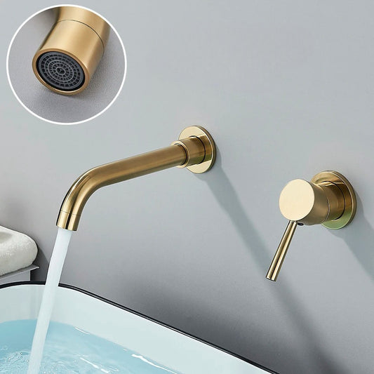 Robinet de salle de bain mural – Design élégant, plusieurs finitions