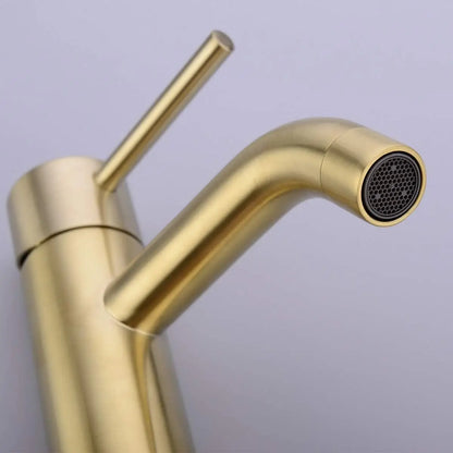 Mitigeur Lavabo Or Brossé – Robinet Salle de Bain (4 Tailles)