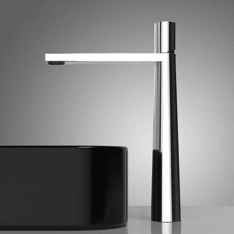 Robinet de salle de bain en laiton – version haute et basse, design moderne