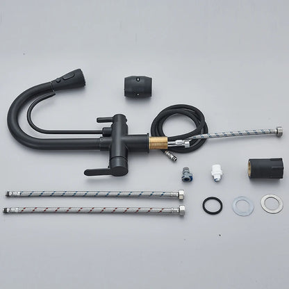 Robinet de Cuisine 3 Voies – Eau Filtrée & Douchette Extractible Haute Pression