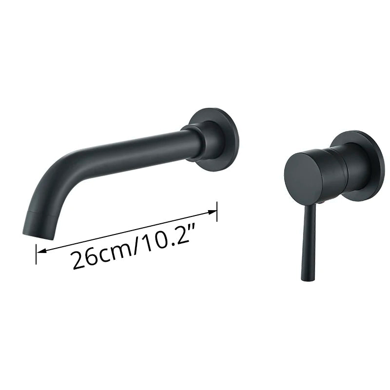 Robinet de salle de bain mural – Design élégant, plusieurs finitions