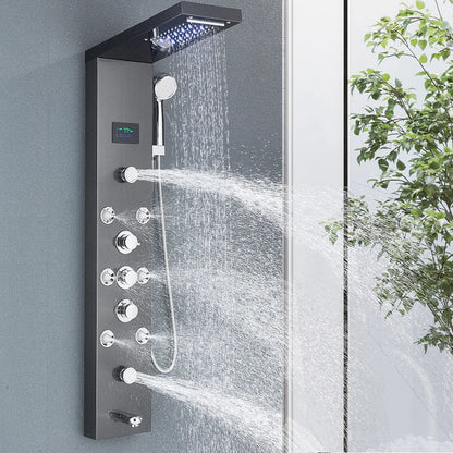 Colonne de Douche Hydromassante à Affichage Digital LED – Massage & Détente