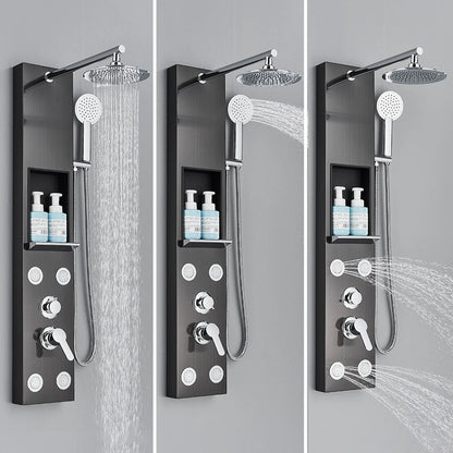 Colonne de Douche Hydromassante – Jets de Massage & Rangement Intégré