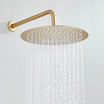 Colonne de Douche Encastrable Or Brossé – Luxe & Confort