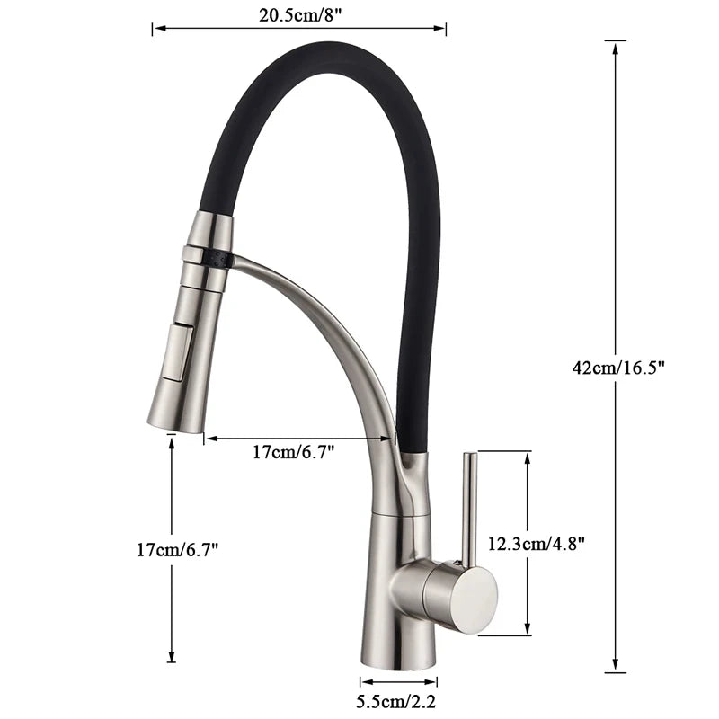 Robinet de Cuisine Flexible Professionnel – Douchette Extractible & Rotation 360°
