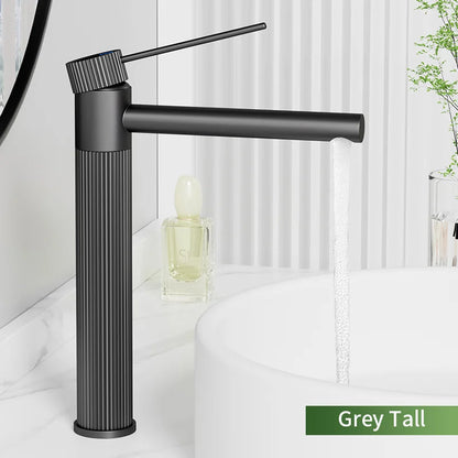 Robinet de salle de bain moderne – Finition inox premium