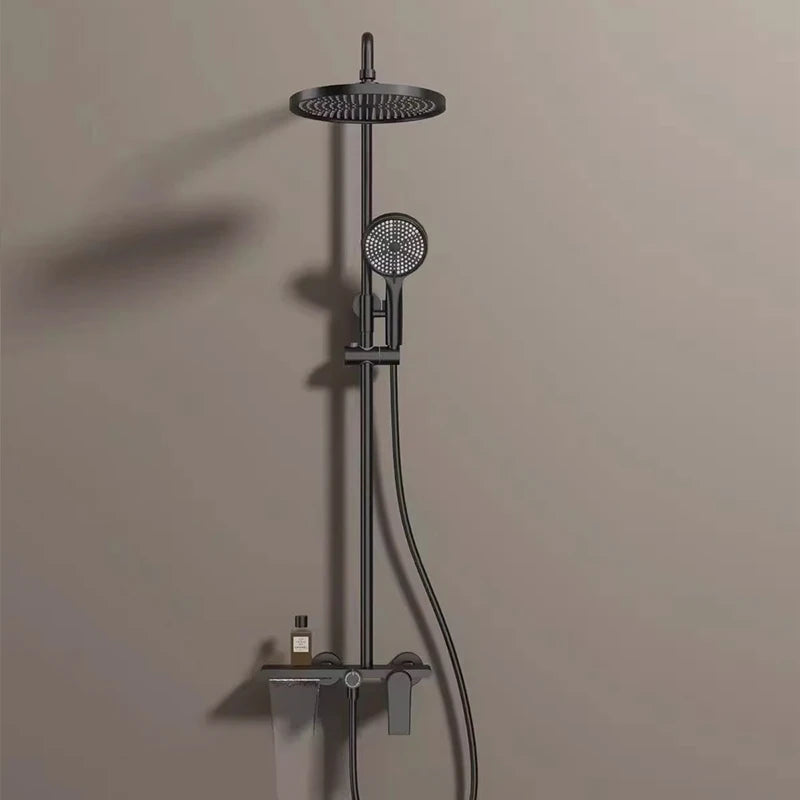 Colonne de Douche thermostatique Premium Brossé – Système 3 Voies