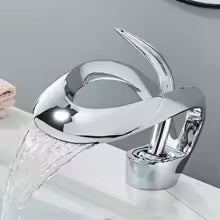 Robinet de salle de bain cascade design – Mitigeur en laiton durable