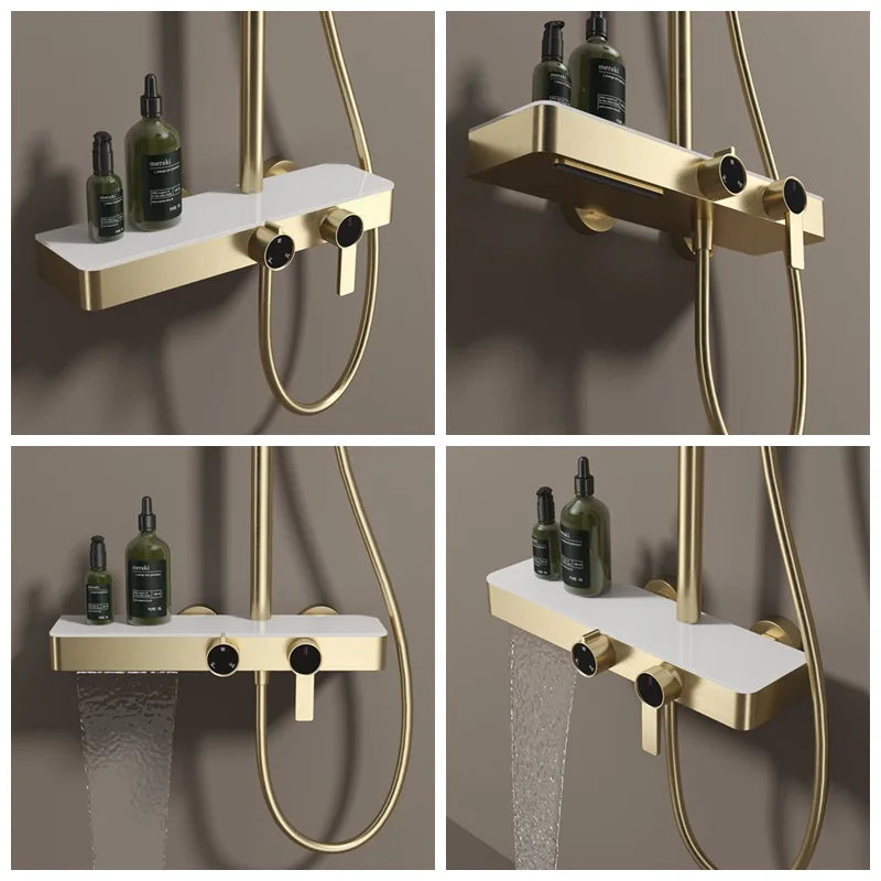 Colonne de Douche Premium – Pluie, Douchette & Bec Baignoire – 6 Finitions