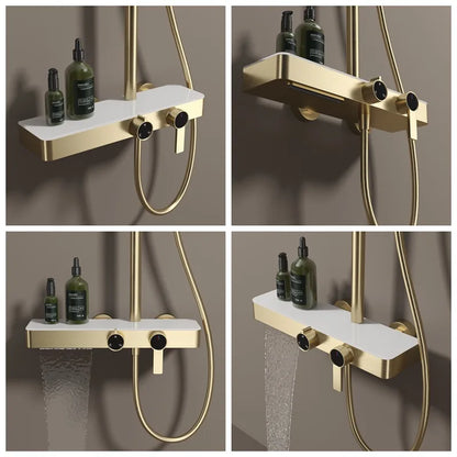 Colonne de Douche Premium – Pluie, Douchette & Bec Baignoire – 6 Finitions