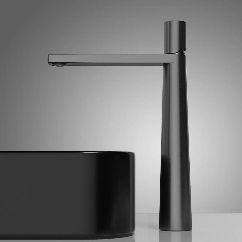 Robinet de salle de bain en laiton – version haute et basse, design moderne