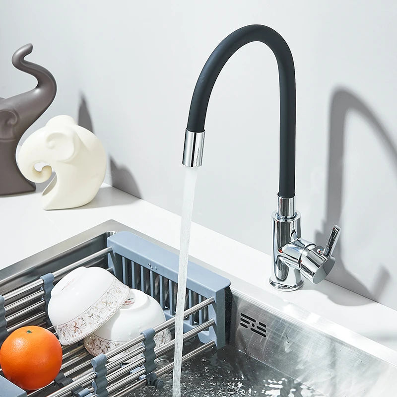 Robinet de Cuisine – Mitigeur à Bec Flexible 360° en Acier Inoxydable