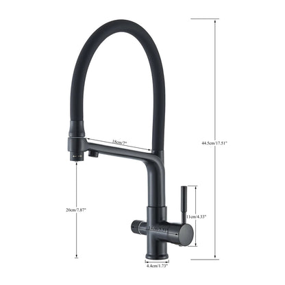 Robinet de Cuisine Double Bec – Eau Filtrée & Eau Chaude/Froide 360°