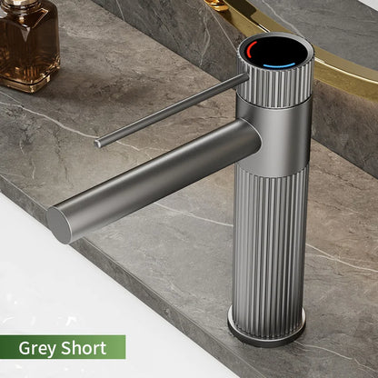 Robinet de salle de bain moderne – Finition inox premium
