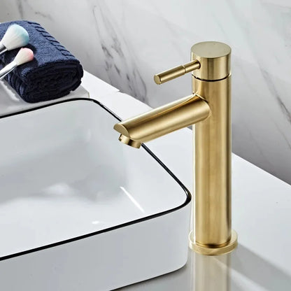 Mitigeur Lavabo Or Brossé – Robinet Salle de Bain (4 Tailles)