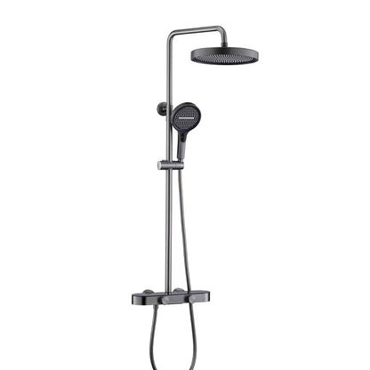 Colonne de Douche Luxe Brossée – 4 Voies Pluie & Cascade | Fluens™