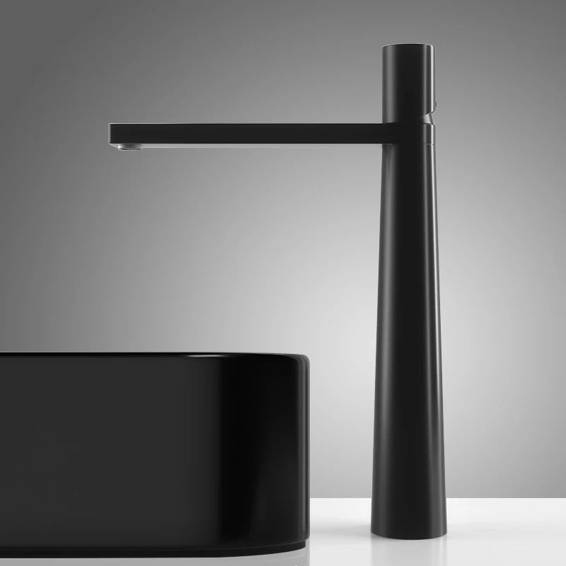 Robinet de salle de bain en laiton – version haute et basse, design moderne