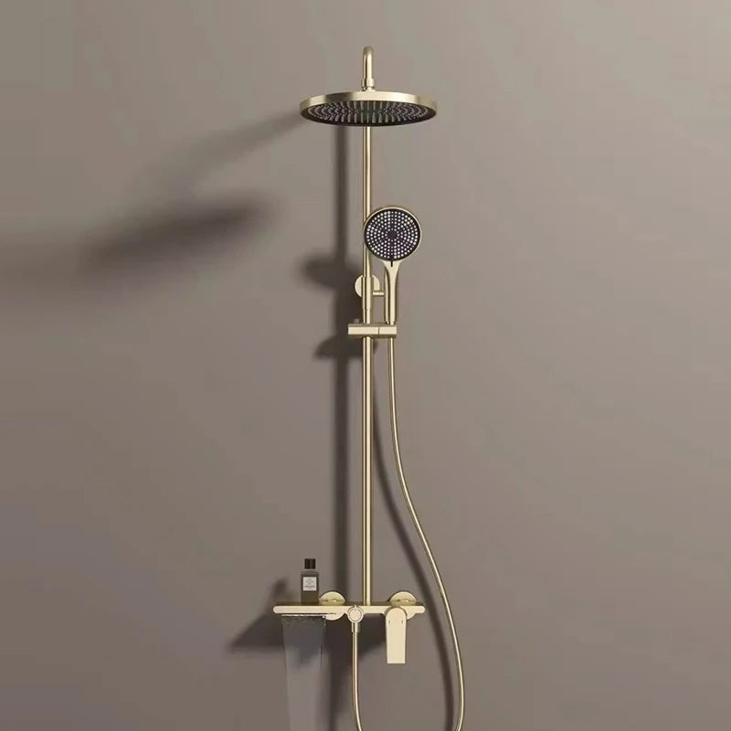 Colonne de Douche thermostatique Premium Brossé – Système 3 Voies