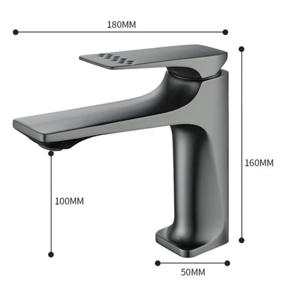 Robinet de salle de bain en laiton – Mitigeur élégant à poignée unique