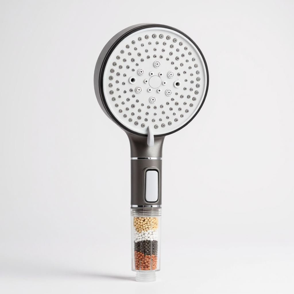 Pommeau de Douche Filtration Anti-Calcaire – Haute Pression &Économie d’Eau, 5 modes
