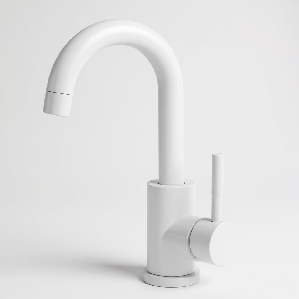 Robinet de salle de bain inox – mitigeur design courbé ou angulaire