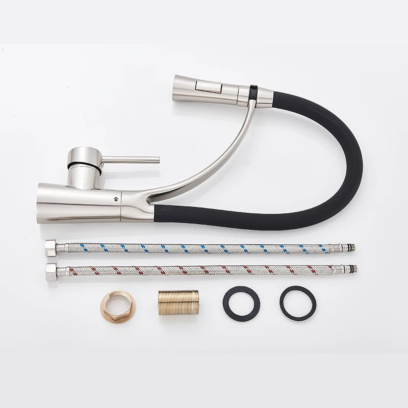 Robinet de Cuisine Flexible Professionnel – Douchette Extractible & Rotation 360°