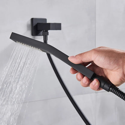 Colonne de Douche Encastrable Luxe LED – Pluie & Cascade, Douchette - Fluens