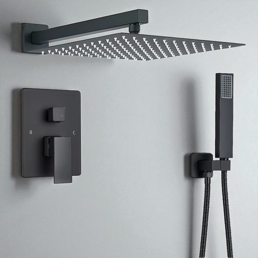 Colonne de douche Encastrable Noir Mat – Luxe & Confort au Quotidien - Fluens