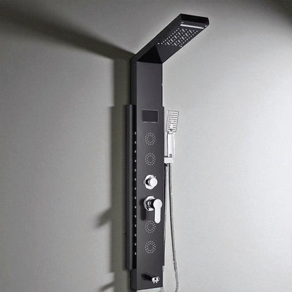 Colonne de Douche Hydromassante à affichage digital LED – Cascade & Massage - Fluens